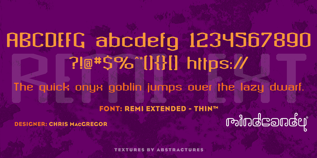 Remi Extended™, a Sans Serif Font by MINDCANDY (Photo 2 of 4)