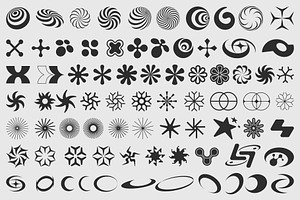 Y2K VECTOR SHAPES COLLECTION