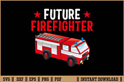 Future Firefighter Shirt Design SVG, an Illustration by Handy Arts Studio (Thumbnail 1 of 3)