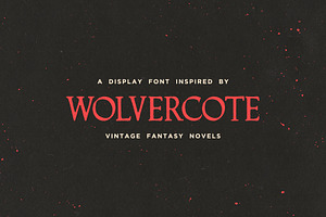 Wolvercote - A Fantasy Display Font