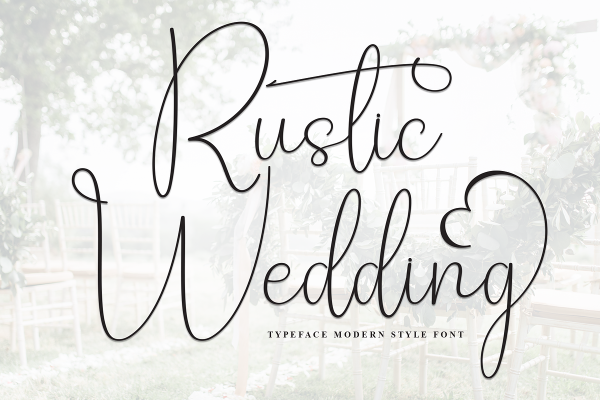 Rustic Wedding | Script Font, a Handwritten Font by Scratchones (Photo 1 of 9)