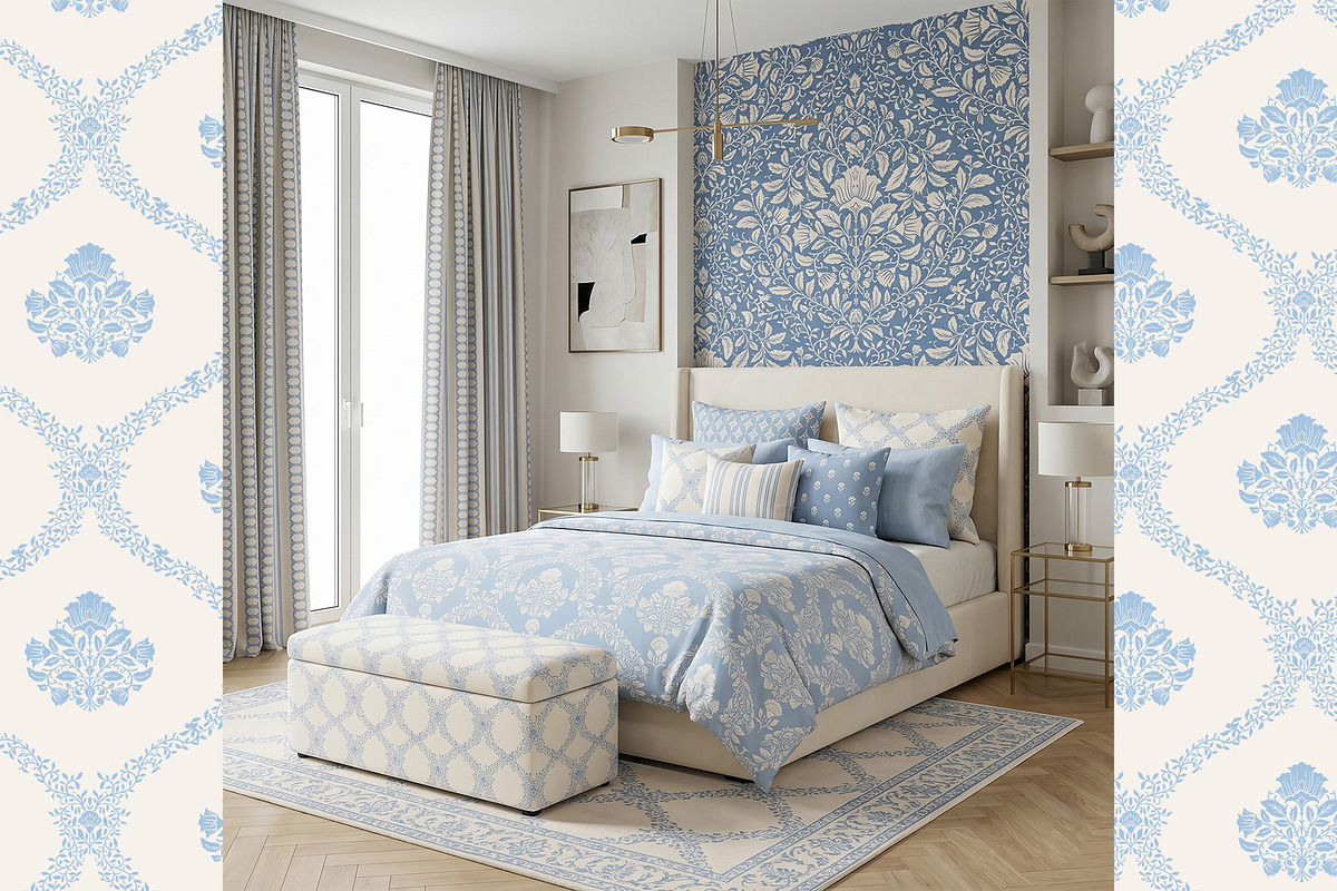 Luxury Floral Damask Patterns, a Pattern Graphic by Sonulkaster (Photo 6 of 13)