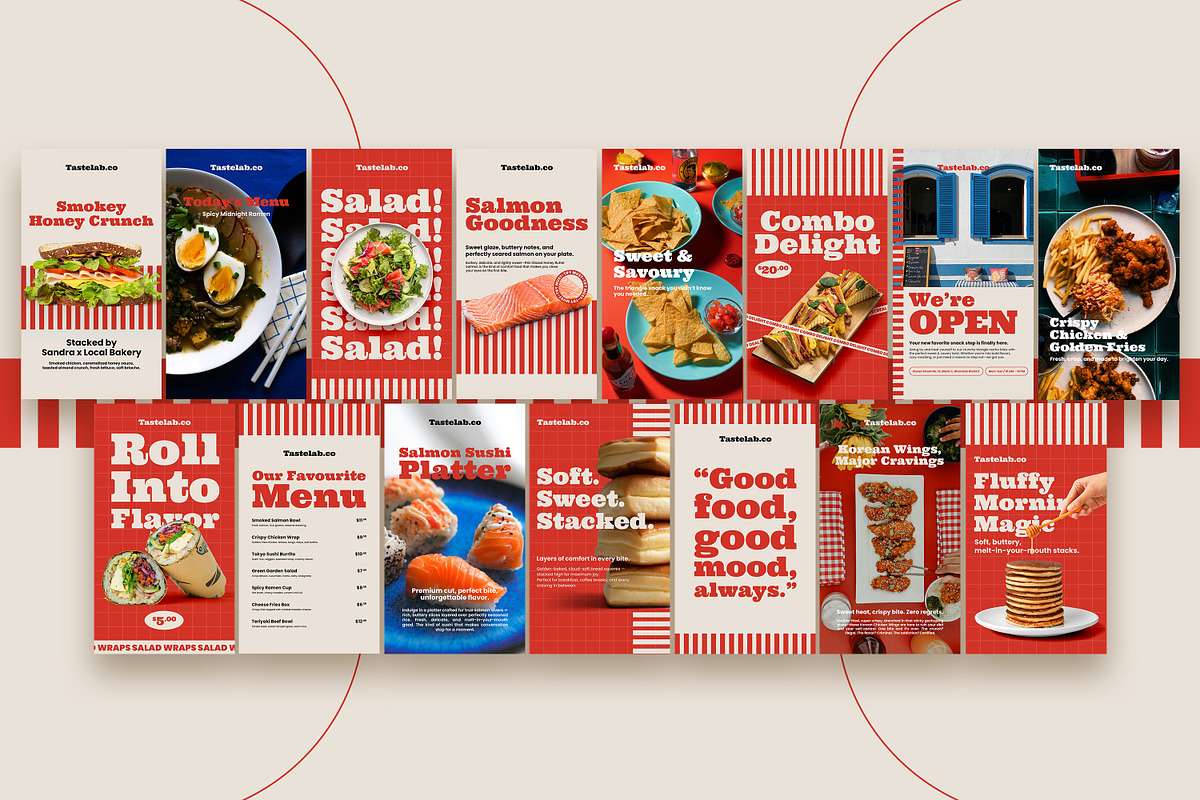 Tastelab – Modern Food Instagram Kit, a Social Media Template by Nenjo Studio (Photo 3 of 5)
