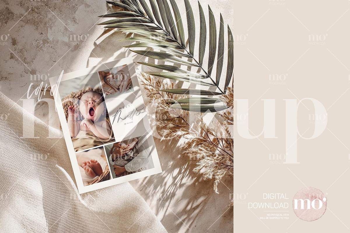 Wedding invitation mockup, a Product Mockup by MoMockups (Photo 2 of 5)