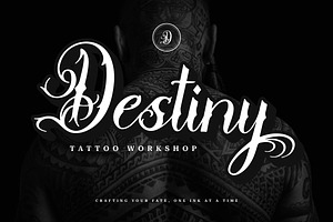 Ettolny Fullkit Tattoo Script Font