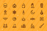 Halloween Spooky Icons Set, a Templates & Theme by studiogstock (Thumbnail 1 of 3)