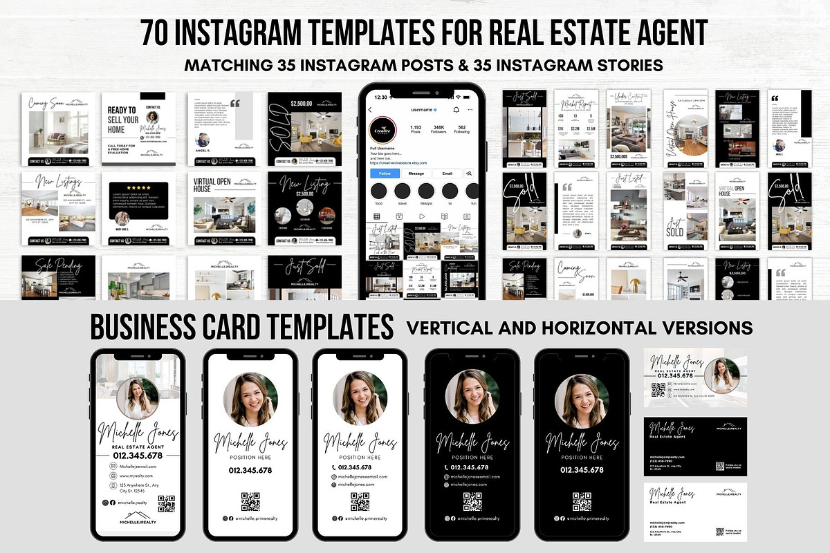 Real Estate Templates Realtor Canva, a Marketing Template by CreativeVinesStore (Photo 5 of 8)