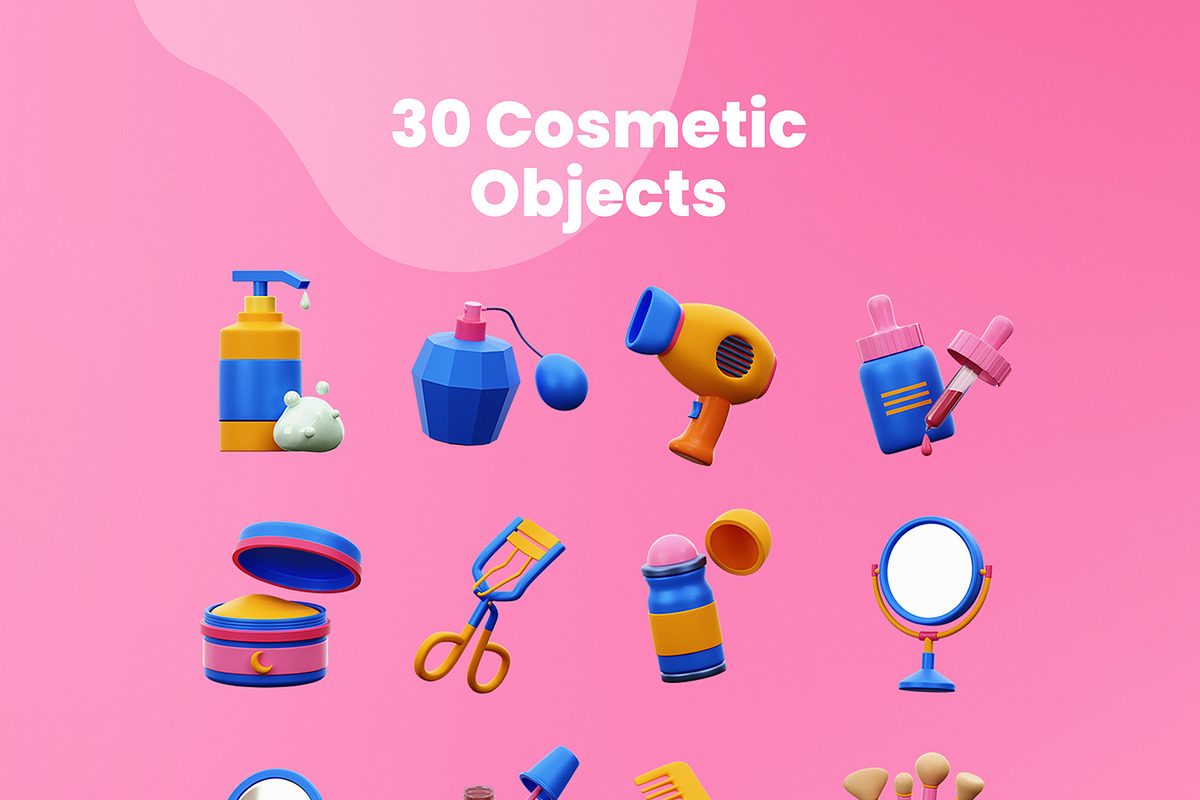 Cosmetic 3D Icons, an Object 3D Model by Rakata Studio (Photo 7 of 7)