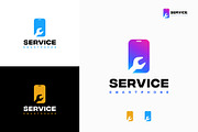 Set of Phone Shop logo designs, a Branding & Logo Template by Lucky Creative (Thumbnail 3 of 5)