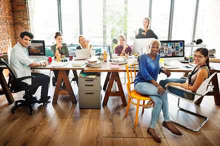 Colleagues in Office, a Photo by rawpixel