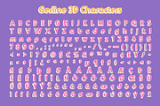 Gerline 3D, a Sans Serif Font by Craft Supply Co. (Thumbnail 8 of 8)