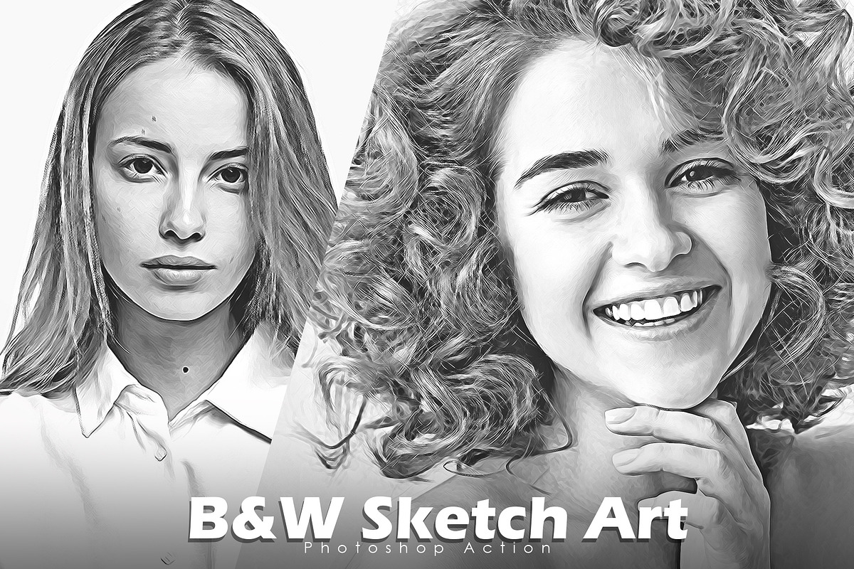 B&W Sketch Art Action, an Action Add-On by Vatdesign (Photo 1 of 4)