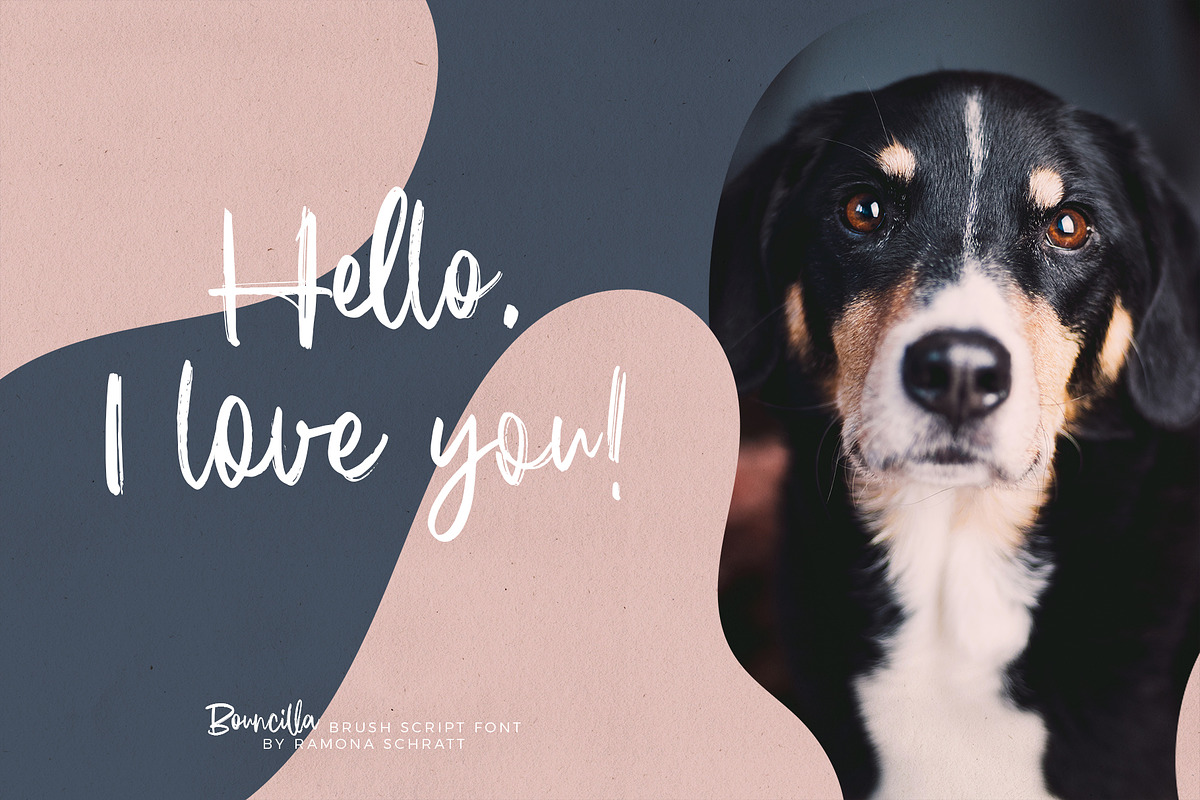 Bouncilla | Happy Brush Script Font preview 4