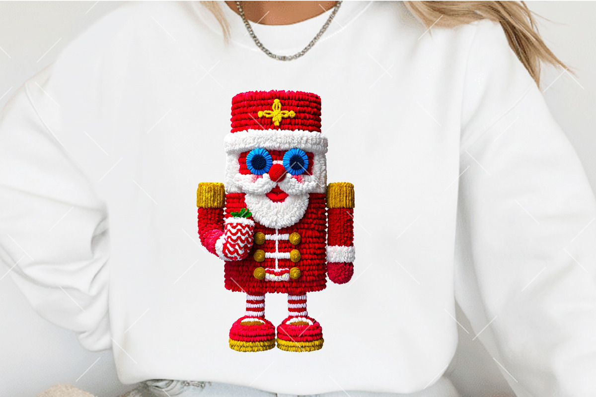 Yarn Crochet Nutcracker Cipart, an Illustration by OK Design (Photo 4 of 6)
