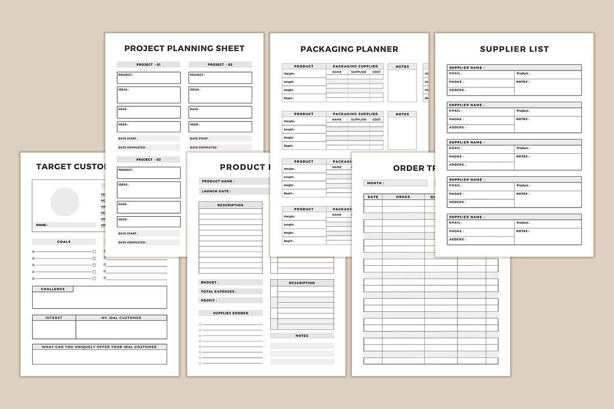 Finance planner Bundle, a Stationery Template by DesignByStore (Photo 3 of 7)