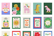 Happy Wall Vibrant Nursery Art Print, a Background Graphic by Essentially Nomadic (Thumbnail 8 of 10)