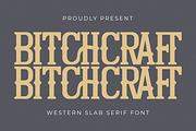 Bitchcraft - Western Slab Serif, a Slab Serif Font by Pian45 Studio (Thumbnail 1 of 8)