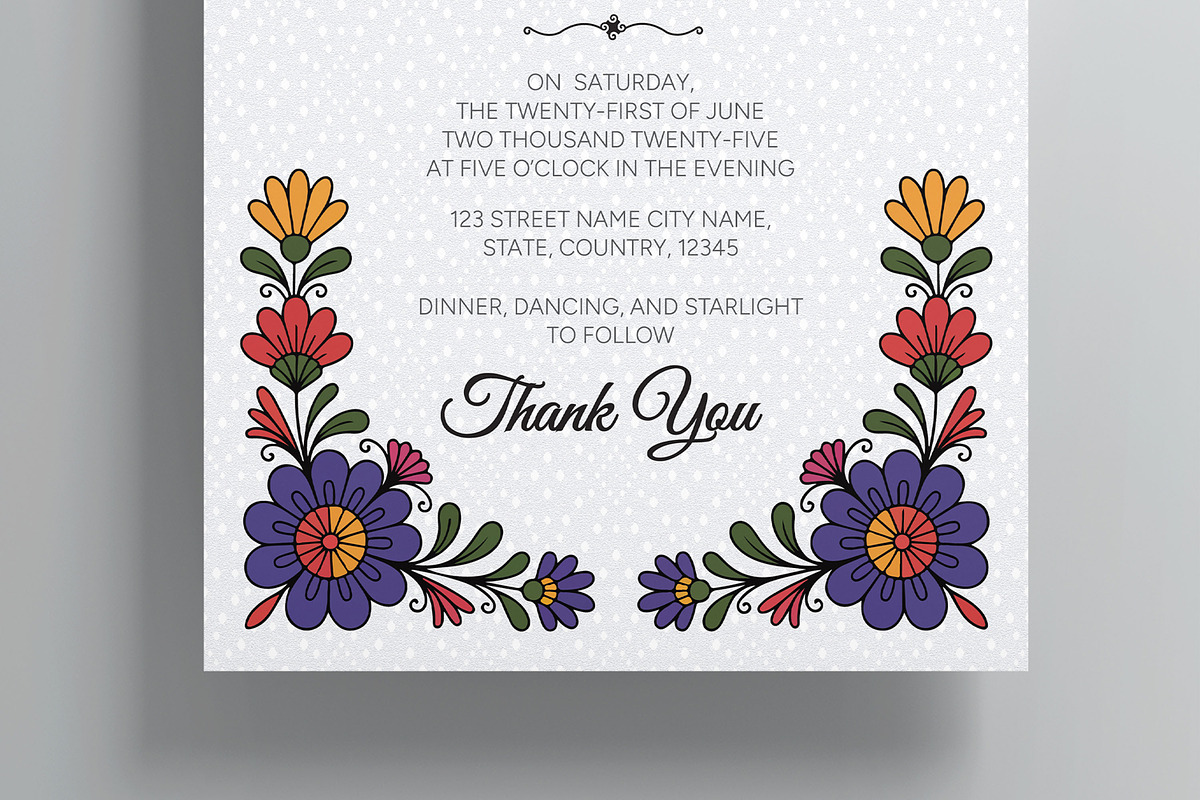 Wedding Invitation Card, a Flyer Template by MightyDesign (Photo 3 of 8)