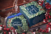 Elegant Christmas Watercolor clipart, a Seasonal Illustration by Yuliya Derbisheva (Thumbnail 2 of 13)