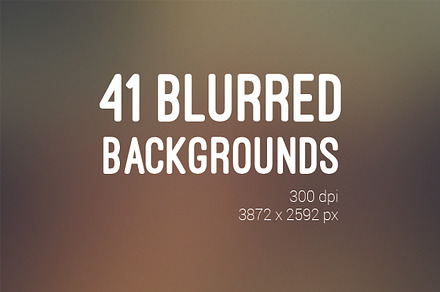 41 Blurred Backrounds