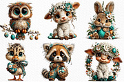 Whimsical Easter Animal Clipart, an Illustration by Craft Nest (Thumbnail 3 of 11)
