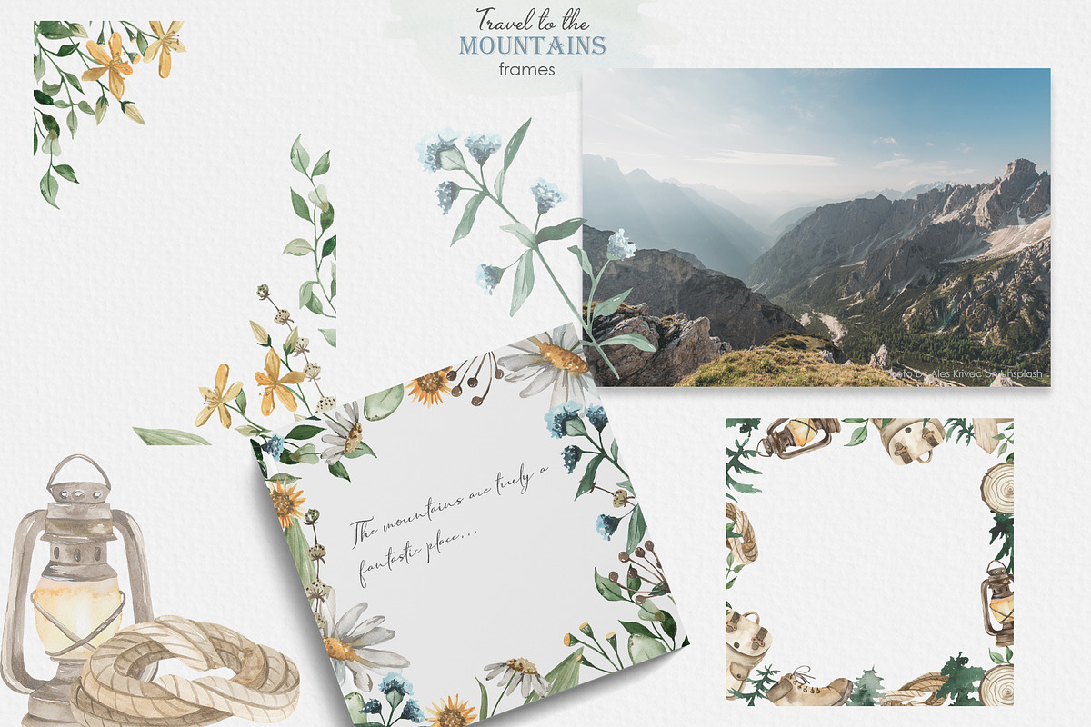 Travel to the mountains watercolor, an Illustration by Marina Ermakova (Photo 8 of 12)