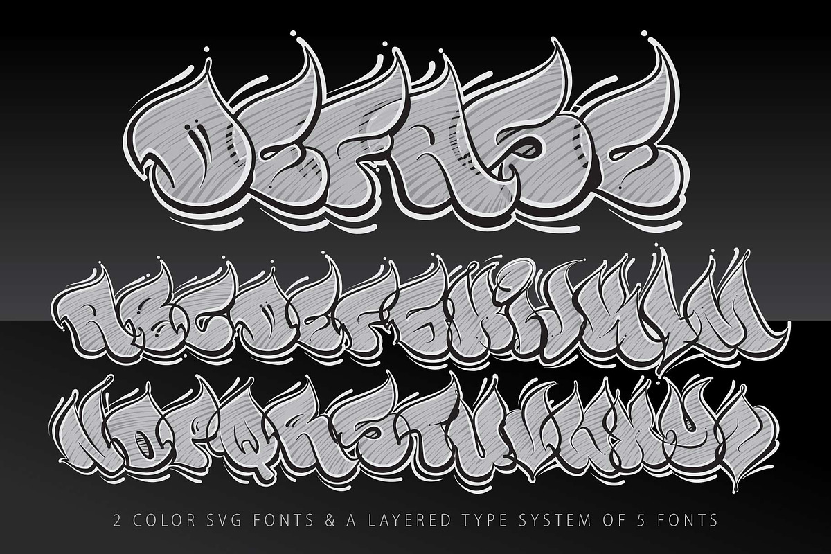 Graffiti Fonts | Defase Font Family, a Font by Graffiti Fonts® (Photo 4 of 4)