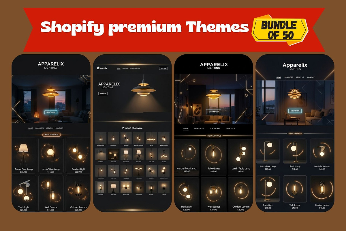 50 Modern E‑Commerce SHOPIFY THEMES, a Shopify Template by Aban's World (Photo 27 of 60)