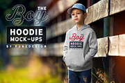 Boy Hoodie Mock-Up, a Hoody Mockup by PuneDesign (Thumbnail 1 of 5)