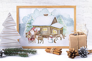 Winter Story. Watercolor Christmas, an Object Graphic by JuliaBadeeva (Thumbnail 3 of 9)