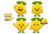 Lemon Mascot Vector Pack, an Illustration by MEDZ (Thumbnail 5 of 5)