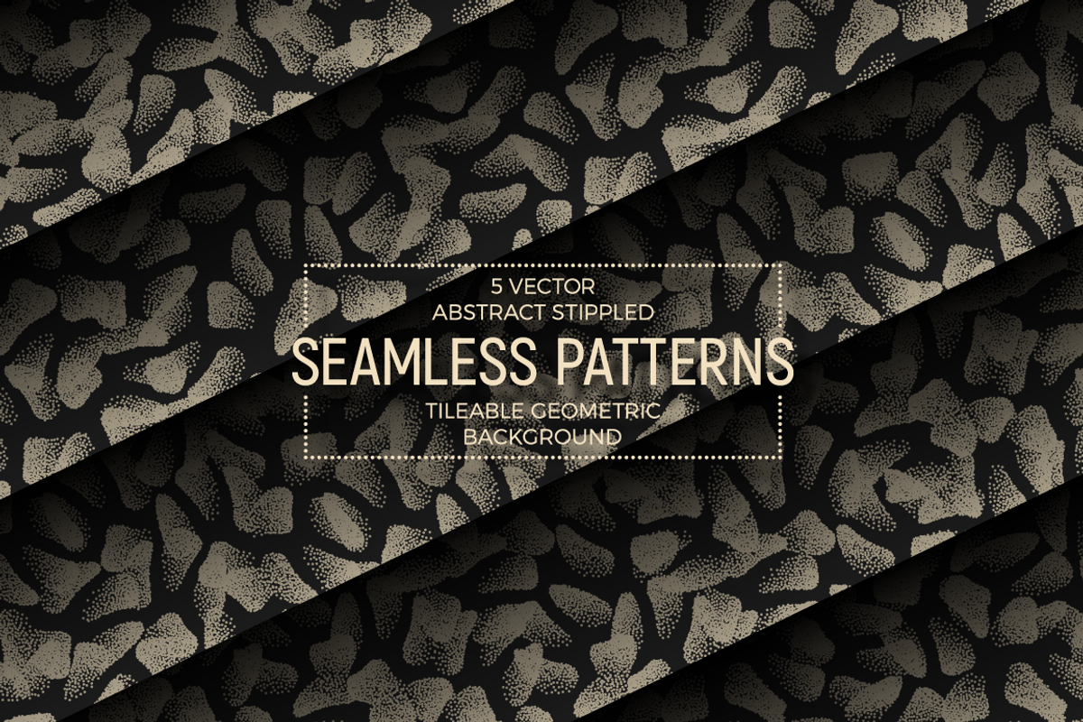 Vector Abstract Seamless Patterns, a Pattern Graphic by yamonstro (Photo 1 of 8)
