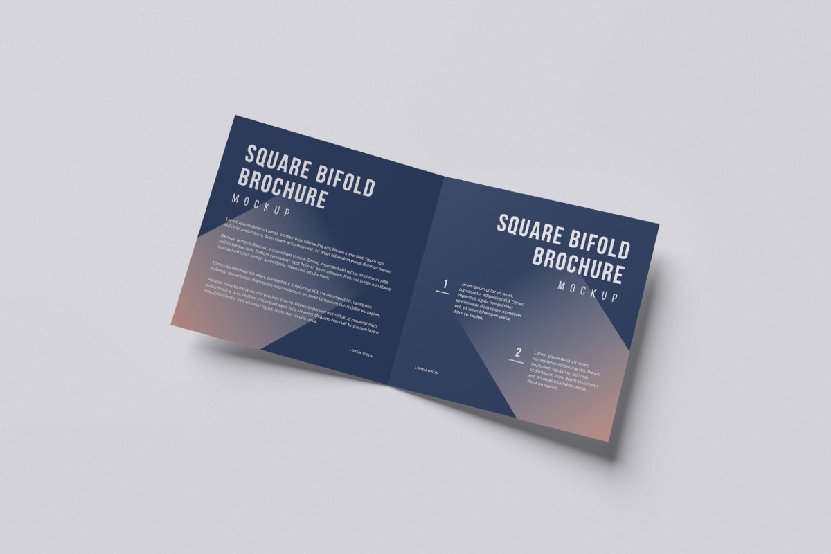 Square Bifold Mockup Bundle Set, a Books & Magazine Mockup by Rielismee (Photo 3 of 5)