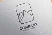 Minimal mountain logo collection, a Branding & Logo Template by Medianeka (Thumbnail 4 of 5)
