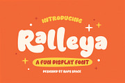 Ralleya Fun Display Font, a Font by Haps Space (Thumbnail 1 of 8)