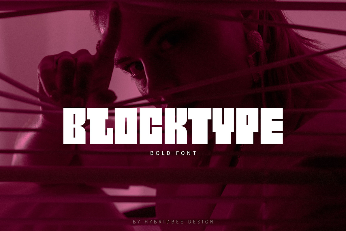 BLOCKTYPE – Bold Display Font, a Slab Serif Font by Hybridbee Design (Photo 1 of 10)