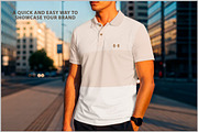 Polo Shirt Mockup on Man PSD, a Shirt Mockup by Bruno's Shop (Thumbnail 2 of 4)