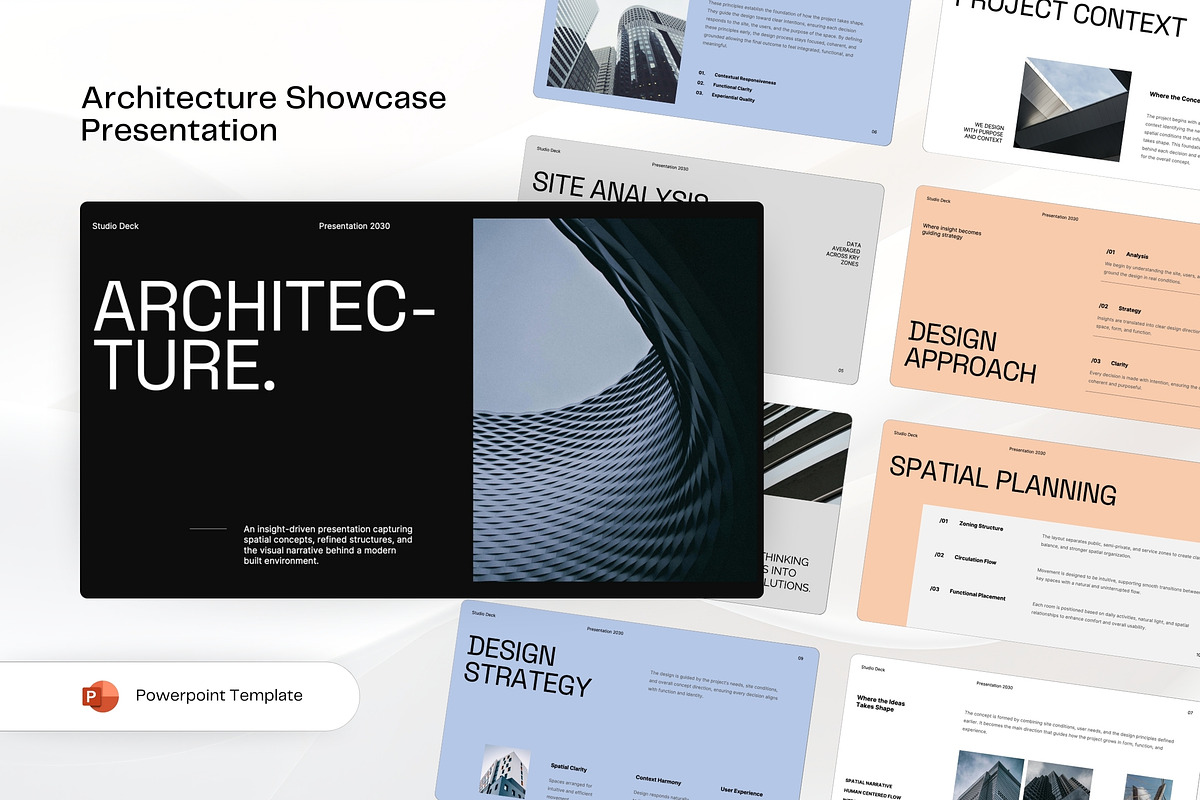 Architecture Deck Powerpoint, a Presentation Template by TMint Creative (Photo 1 of 6)