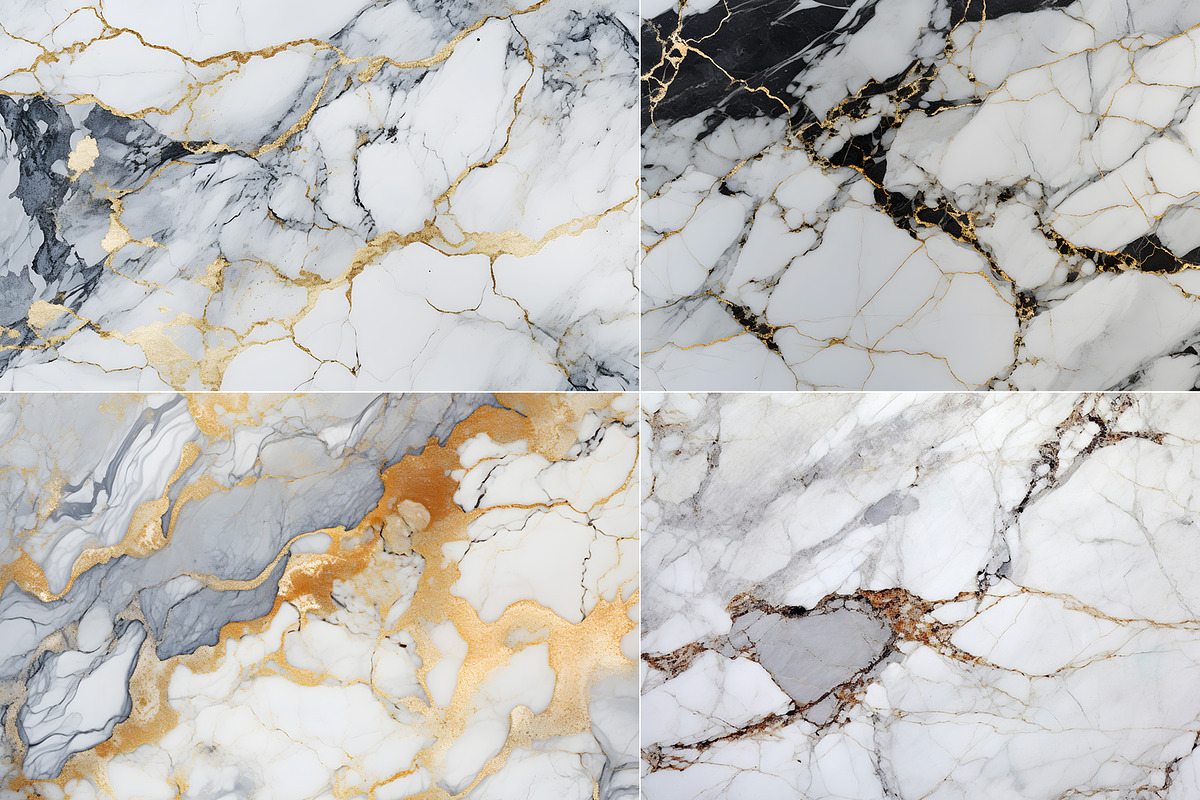 20 Black & Gold Marble Textures., a Texture Graphic by Numinous Academy (Photo 3 of 7)