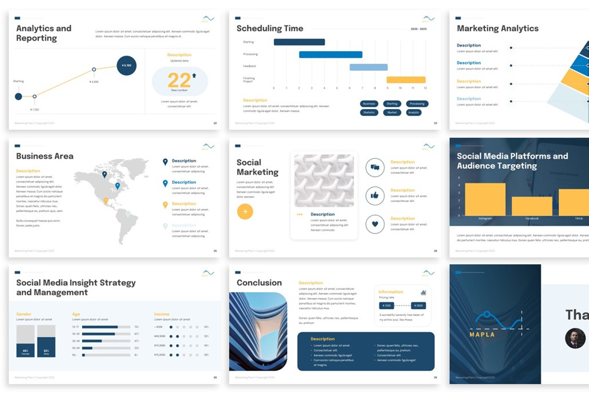 Mapla - Market Plan Google Slides, a Presentation Template by SlideFactory (Photo 4 of 4)
