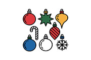 Colorful Christmas Ornament Pattern, a Graphic by yasushie (Thumbnail 6 of 16)