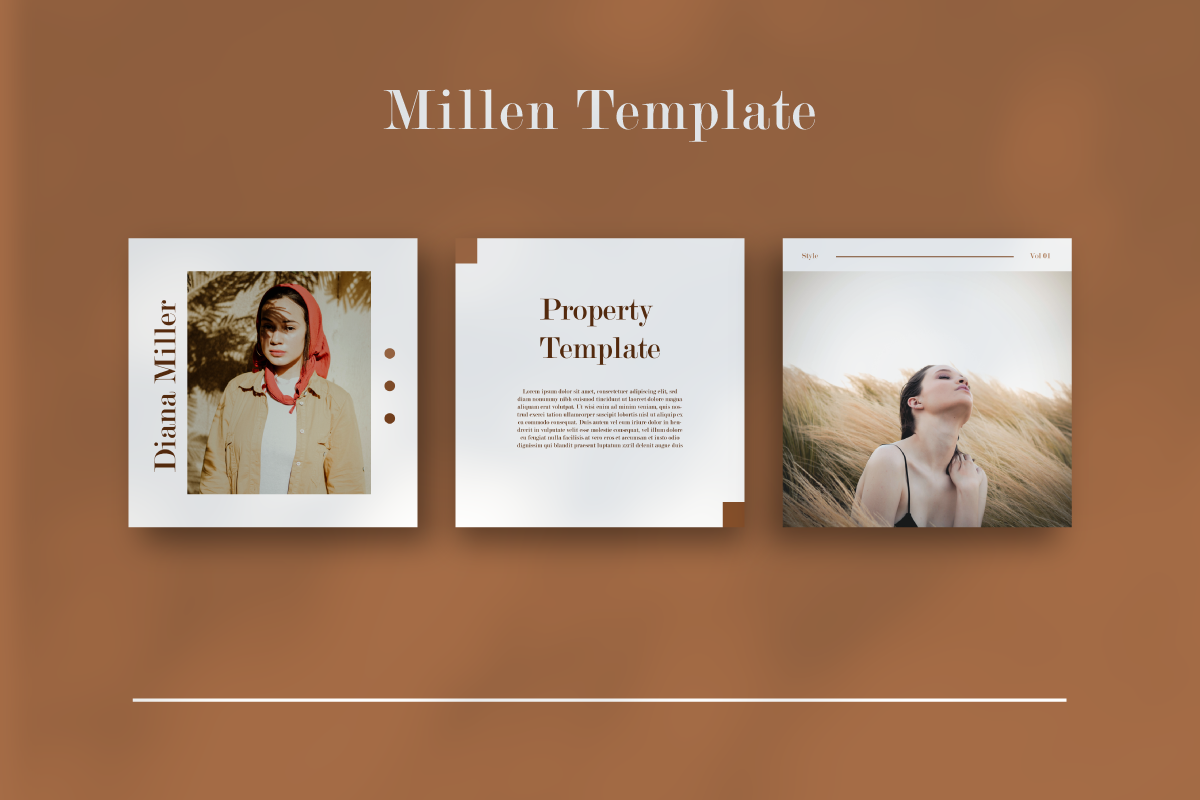 MILLEN Instagram Template, a Social Media Template by Inkofert (Photo 4 of 10)