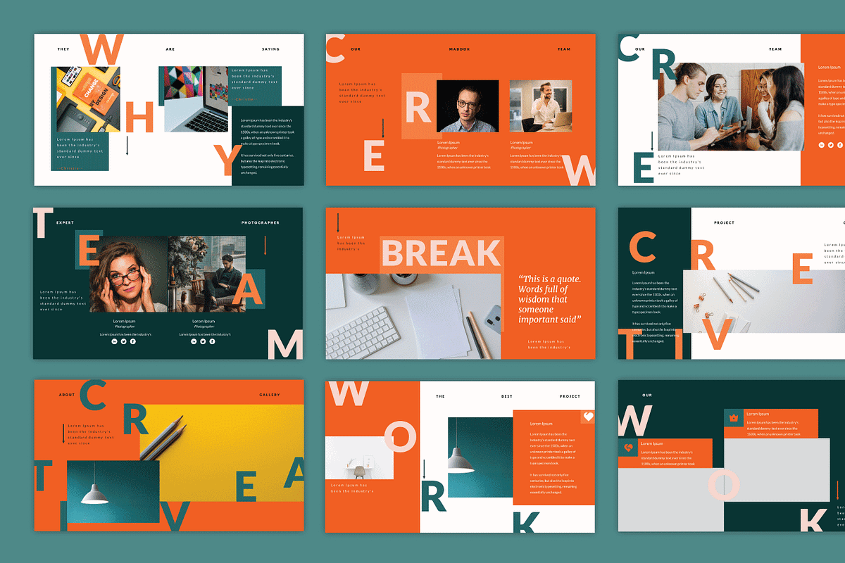 Portfolio Bundle Templates, a Presentation Template by deTheme (Photo 6 of 13)