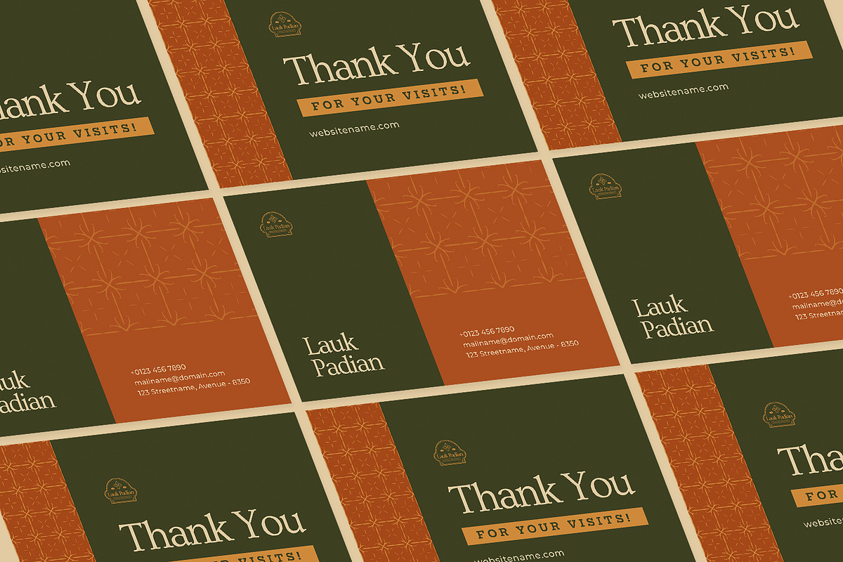 Padilone - Thank You Card, a Print Template by Fannan Studio (Photo 3 of 3)