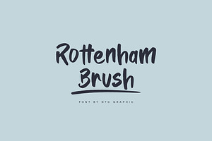 Rottenham Brush Handwritten Font