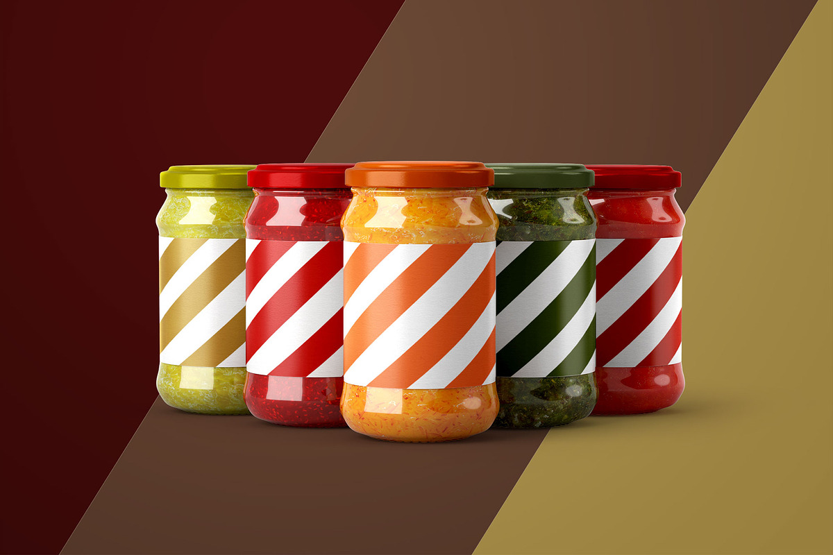Jam Jar Mockup Set | Label Design, a Cups & Container Mockup by Deeplab (Photo 3 of 15)