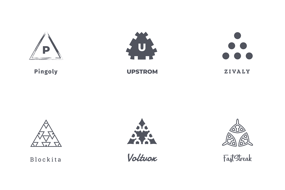 Logo Creator Triangle Shapes Edition, a Branding & Logo Template by Reshapely (Photo 9 of 14)