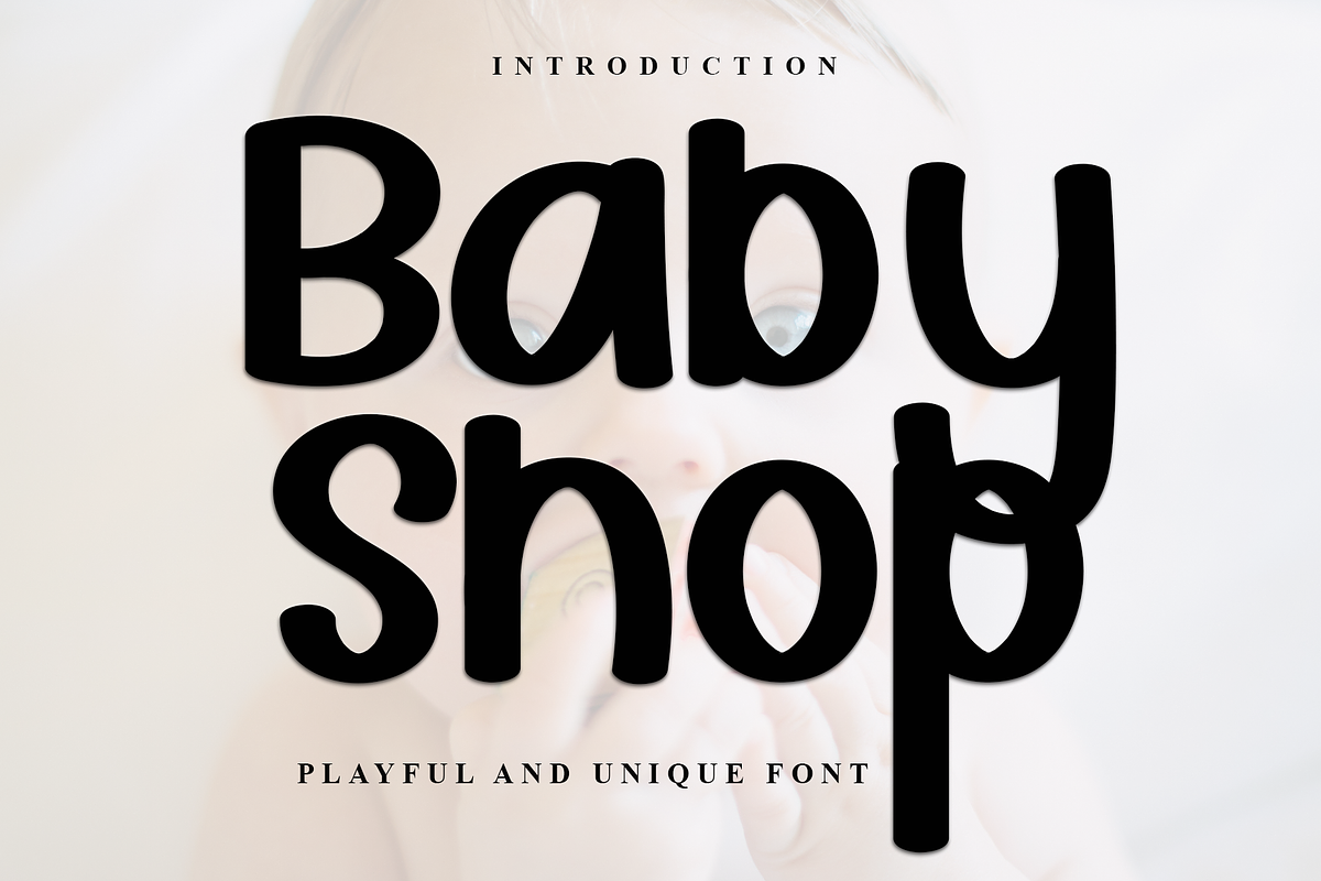 Baby Shop, a Sans Serif Font by InermediaSTUDIO (Photo 1 of 6)