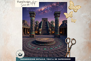 Aztec Backdrops Mythology Papers, a Background Graphic by ThatsDesignArt (Thumbnail 13 of 14)