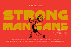 Strong Man Sans: Heavy Display Font